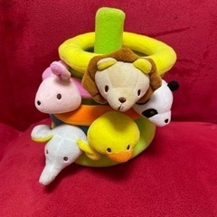 エド・インター ふわふわなげっこ　輪投げ　知育玩具  ぬいぐるみ...