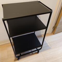 収納ラック 黒 3段の画像