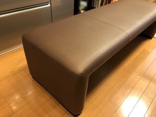 カリモク家具　ダイニングベンチ(スツール)ブラウン