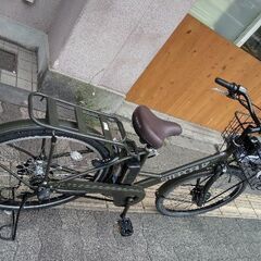 [BRIDGESTONE] STEPCRUZ(ステップクルーズ)26吋 電動アシスト自転車 回生バッテリーB300+充電器(マットカーキ)の画像