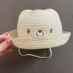 クマの麦わら帽子 子供用