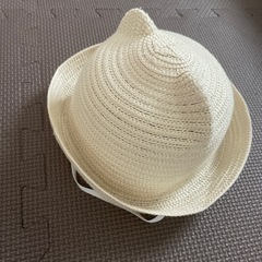 クマの麦わら帽子 子供用の画像