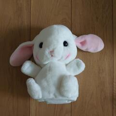 ★うさぎのぬいぐるみ★ハンドパペット 中古品