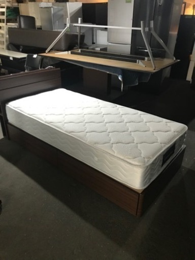 取引場所　南観音　A2306-194 フランスベッド　シングルベッドサイズ　ベッド下片面引き出し収納2箇所あり　汚れ　キズあり