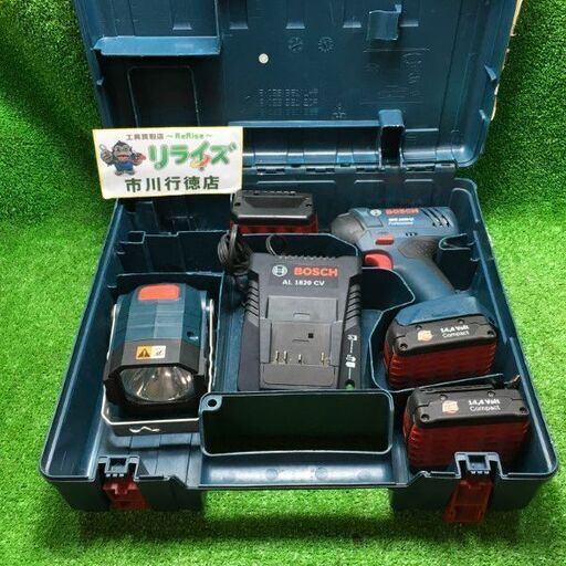 ボッシュ GDR1440-LI/GLI 充電式インパクトドライバ 充電式ライト セット【市川行徳店】【店頭取引限定】【中古】管理番号：ITZ6H5X56DDL