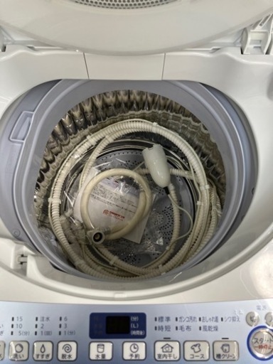 SHARP?穴なしステンレス槽?洗濯機7798