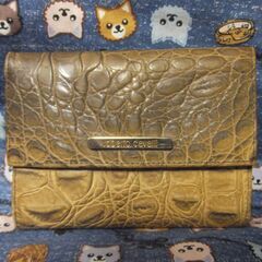 【売却決定】ワニ皮◆二つ折り財布◆roberto cavalli...