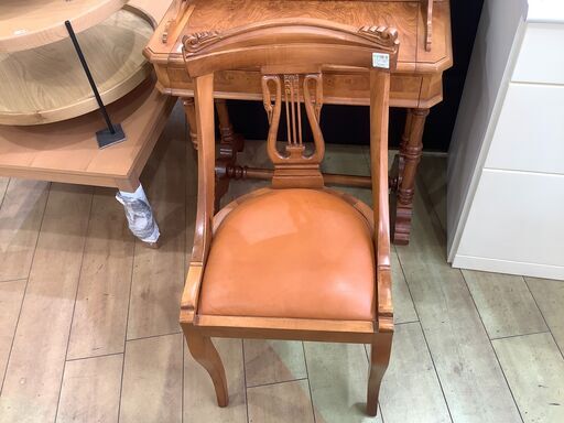 【トレファク花小金井店】チェア/GALLERIA DUE PONTIハーブ モチーフチェア/ブラウン椅子中古家具/ 武蔵野市 小平市 小金井市 国分寺市 杉並区 買取 販売