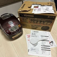 【ジャンク】 象印 圧力IH 炊飯器 極め炊き 3合 NP-RY05-TD ダークブラウンの画像