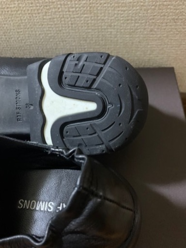 RAF SIMONS Runner Solaris 38 black バレエシューズ