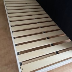 マットレスのみ残［譲り先決定済み］シングルすのこベッドフレーム(...