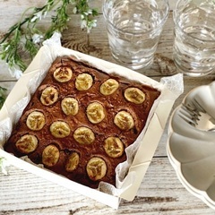 夏休み限定企画！　チョコバナナブラウニーの画像