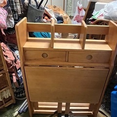 収納式　机の画像