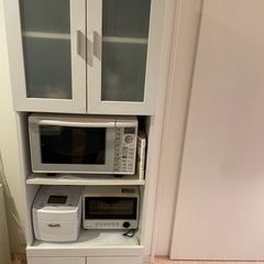 ニトリ 食器棚 白の画像