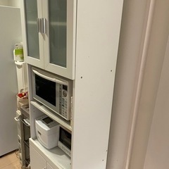 ニトリ 食器棚 白の画像