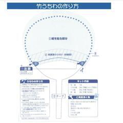 自由研究　夏休み　工作　竹うちわと風鈴作り　親子　DIY　図工　ガラス　小学生の画像