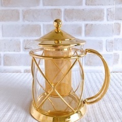 ティーポット茶こし付き
