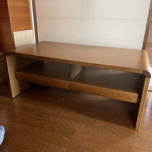 浜本工芸 センターテーブル　110×55㎝　引き出し　日本製