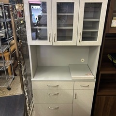 万代店　ニトリ　キッチンボード　グレー