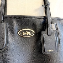 COACH コーチ　レザー　トートバッグ　ハンドバッグの画像