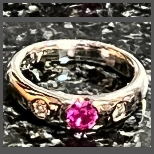 ピンクサファイア　ダイヤモンド 　プラチナ　リング　ペンダントトップ ルビー