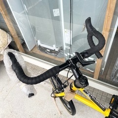 最終値下げ‼️【未使用品‼️】ドッペルギャンガー 20インチ折りたたみ自転車 シマノ製7段変速ギア ドロップハンドル イエロー♪