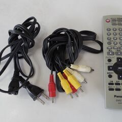 Panasonic DVD/CDプレーヤー DVD-S390Y リモコン、AVケーブル、電源ケーブル付☆動作品の画像