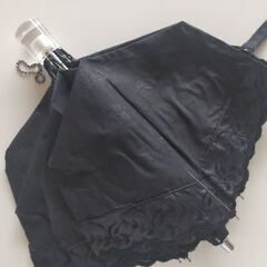 折りたたみ日傘 黒 