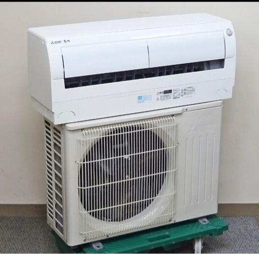 【取引完了】(23) 三菱電機 霧ヶ峰 ムーブアイ ハイブリッド節電 フィルターおそうじメカ運転 ルームエアコン おもに10畳用 2018年製‼️取付け販売