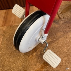 無印良品　三輪車　舵取り棒付き　赤の画像