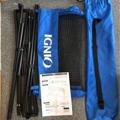美品【IGNIO】バドミントン&テニス練習用ネットの画像