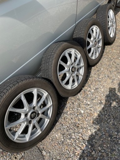 社外アルミホイール14インチ/スタッドレスタイヤ付6〜7分山