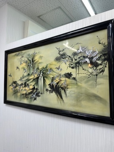 貝細工　額縁　骨董品　豪華　熊本リサイクルショップen