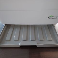 食器水切りバスケット　2段ラック　引き出し式水受けトレー付き　新品未使用品の画像