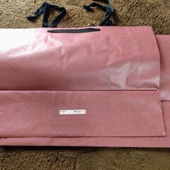 カラーファッションバッグ （エンジ）大 2枚セット お譲りしますの画像