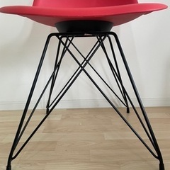 デザインチェア 椅子 レッドの画像