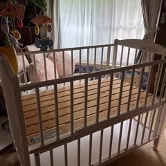 KATOJIホワイトベビーベッド