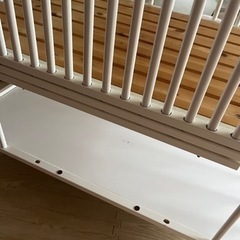 KATOJIホワイトベビーベッドの画像