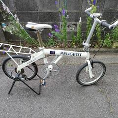 【レア物中古委託品】値引しました!プジョー　コリブリ　18インチ　折畳み自転車　PEUGEOT Colibri-18　ミニベロ　値段交渉可の画像