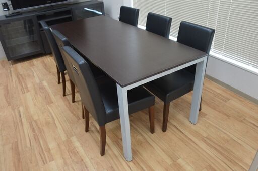 激安 先着順♪ 美品 木目調ダイニングセット テーブル チェア 椅子 6客