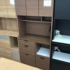 ★ジモティ割あり★ ニトリ 食器棚 エトナ 茶 H181×W89×D42 クリーニング済み KJ2080