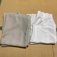 ニトリ　防炎カーテン　レースカーテン　セット