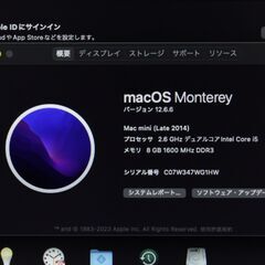Mac mini（Late 2014）2.6GHz Core i5〈MGEN2J/A〉⑥ の画像