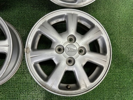 No.776 ダイハツ 純正 14インチ 14×4.5J PCD100 4穴 ＋45 シルバー ムーヴ タント ミラ 他 4本セット