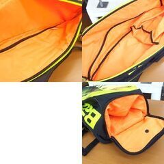 BabolaT ラケットバッグ リュック イエロー系×ブラック テニス バドミントン スポーツ 部活 バボラ ☆ 札幌市 北区 屯田 の画像