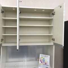 ☆ジモティ割あり☆ パモウナ 食器棚 白 H215×W100×D44 クリーニング済み