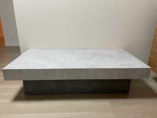 シンプル♪ グレー スクエアローテーブル