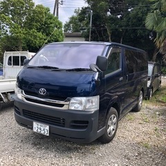 【6月限定販売】ハイエースバン【車検1年付】26.7万キロ　ネイビーの画像