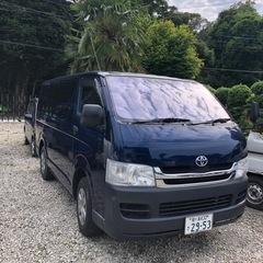 【6月限定販売】ハイエースバン【車検1年付】26.7万キロ　ネイビー
