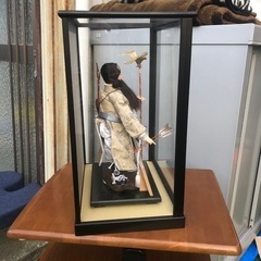 靖玉作 4号 正絹 神武天皇 木製ガラスケースの画像